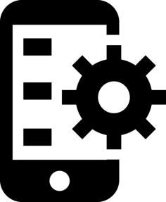 Mobile App Developing Silhouette Cutting Svg Files, Free Vectors File